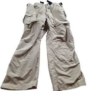 Gander Mountain Guide Series Mens Pants 2XLx31 Tan Convertable Shorts Hiking